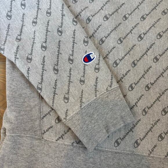 Champion Reverse Weave Diagonal Logo Crewneck Sweatshirt Women’s Size XL - Picture 6 of 7